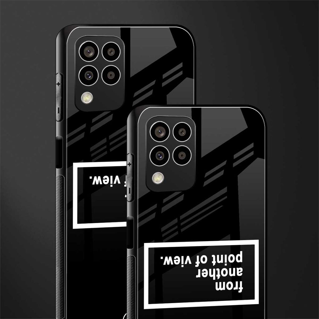 point of view black edition back phone cover | glass case for samsung galaxy m33 5g