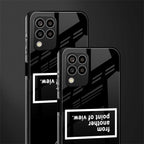 point of view black edition back phone cover | glass case for samsung galaxy m33 5g