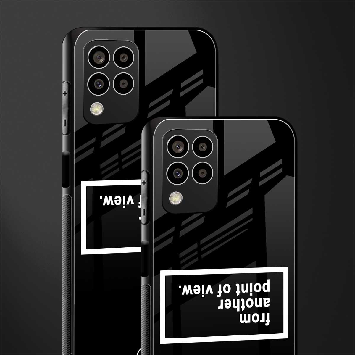 point of view black edition back phone cover | glass case for samsung galaxy m33 5g