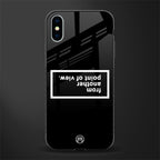 point of view black edition glass case for iphone x image