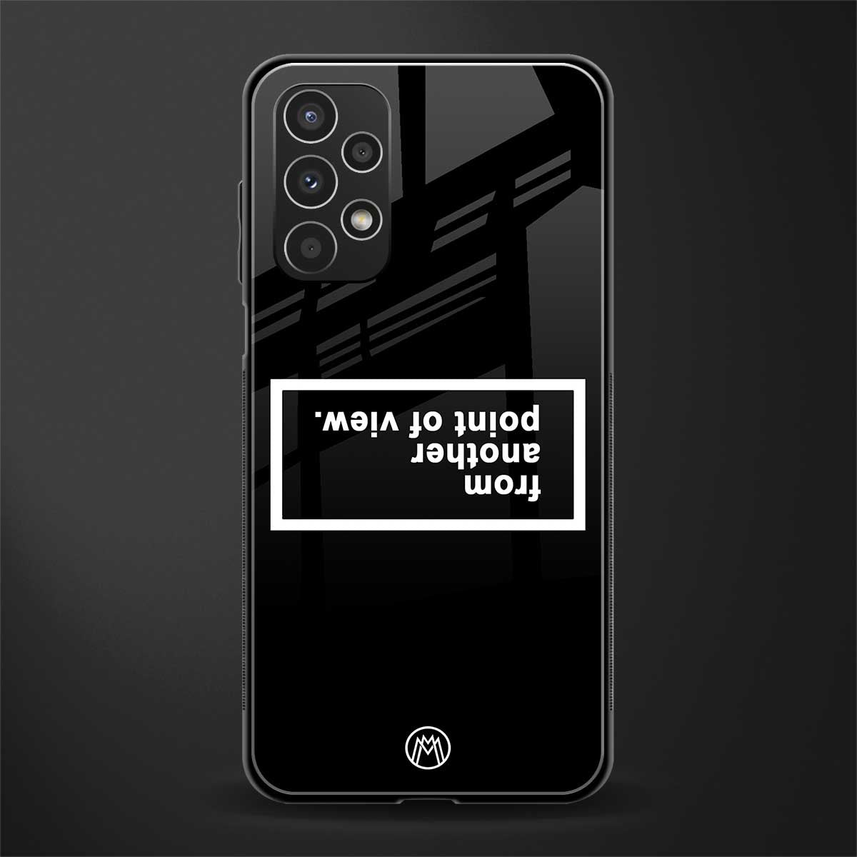 point of view black edition back phone cover | glass case for samsung galaxy a13 4g