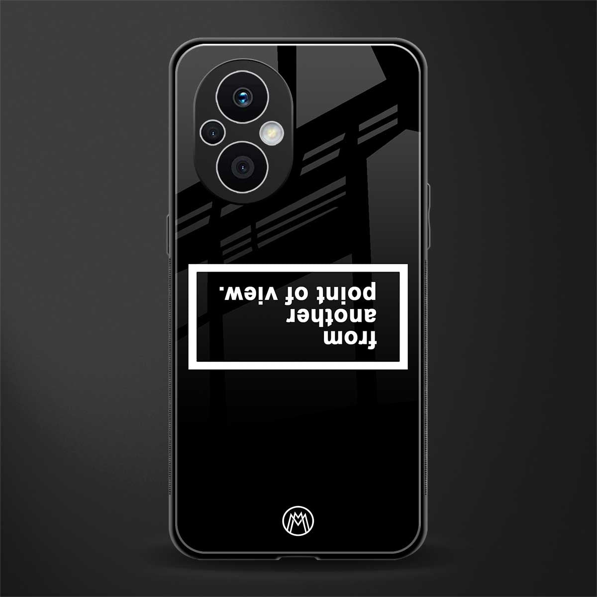 point of view black edition back phone cover | glass case for oppo f21 pro 5g