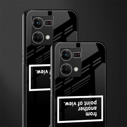 point of view black edition back phone cover | glass case for oppo f21 pro 4g