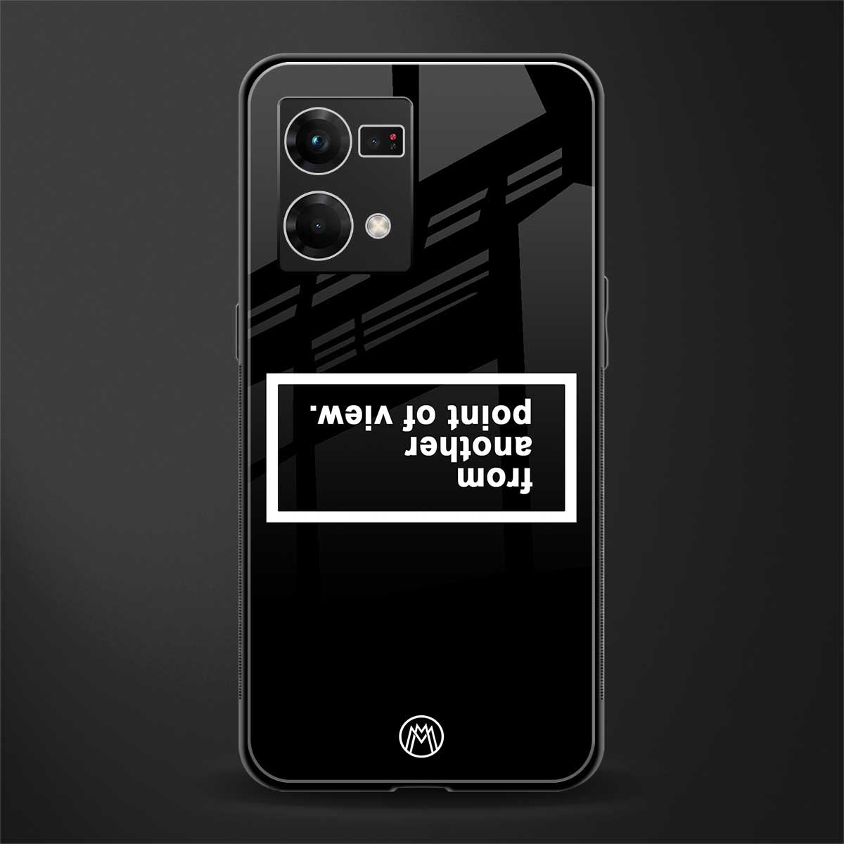 point of view black edition back phone cover | glass case for oppo f21 pro 4g