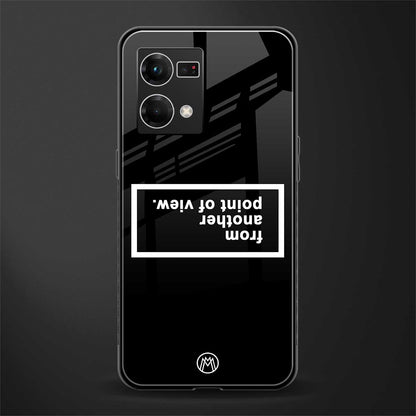 point of view black edition back phone cover | glass case for oppo f21 pro 4g