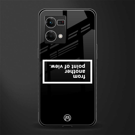 point of view black edition back phone cover | glass case for oppo f21 pro 4g