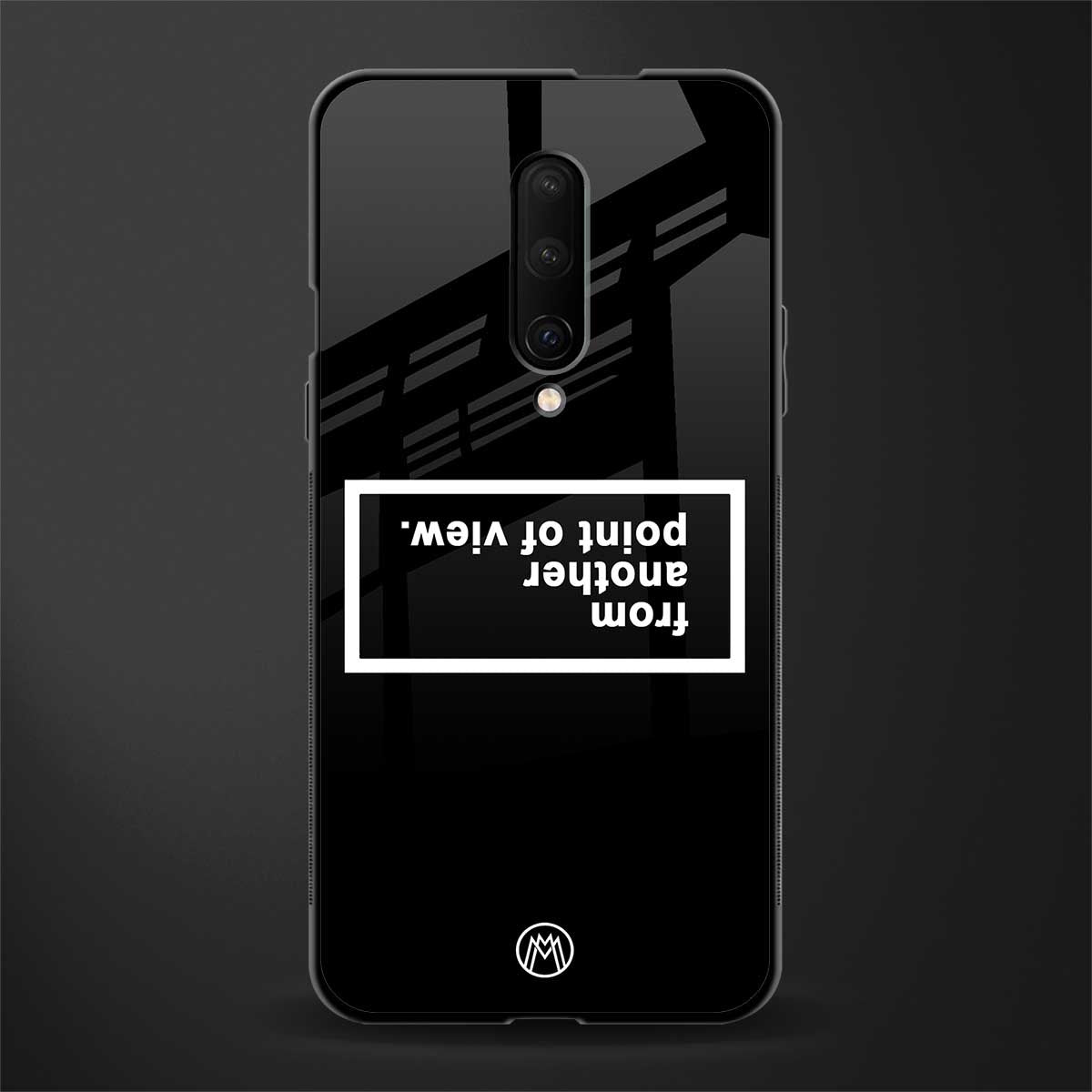 point of view black edition glass case for oneplus 7 pro image
