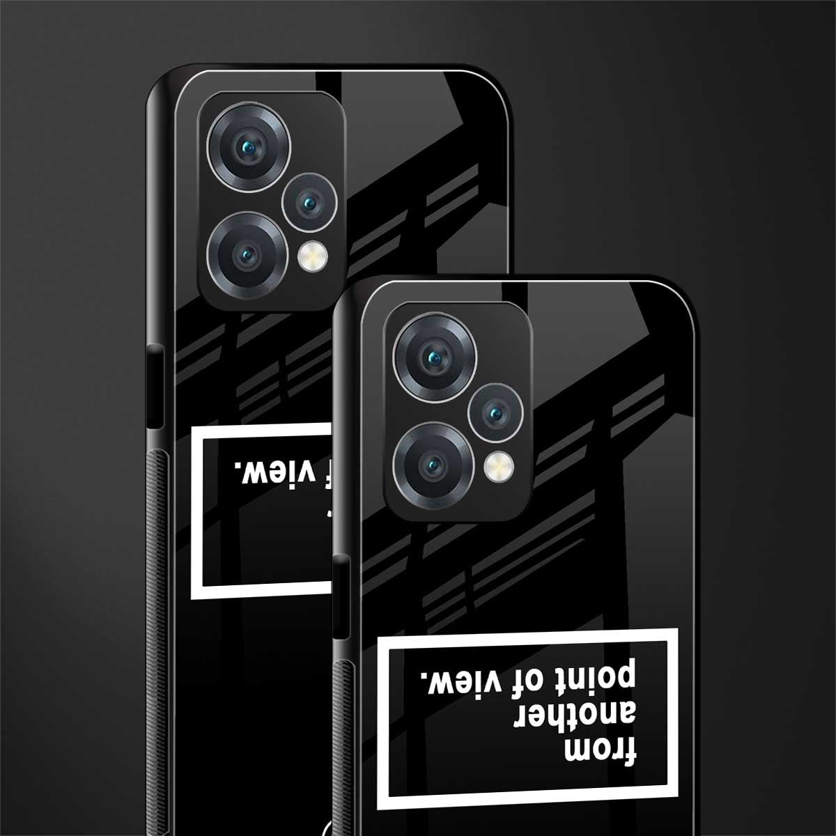 point of view black edition back phone cover | glass case for oneplus nord ce 2 lite 5g
