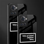 point of view black edition back phone cover | glass case for oneplus 10r 5g