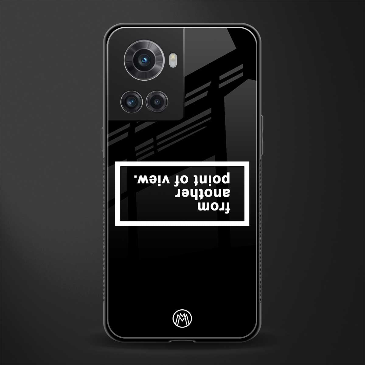 point of view black edition back phone cover | glass case for oneplus 10r 5g