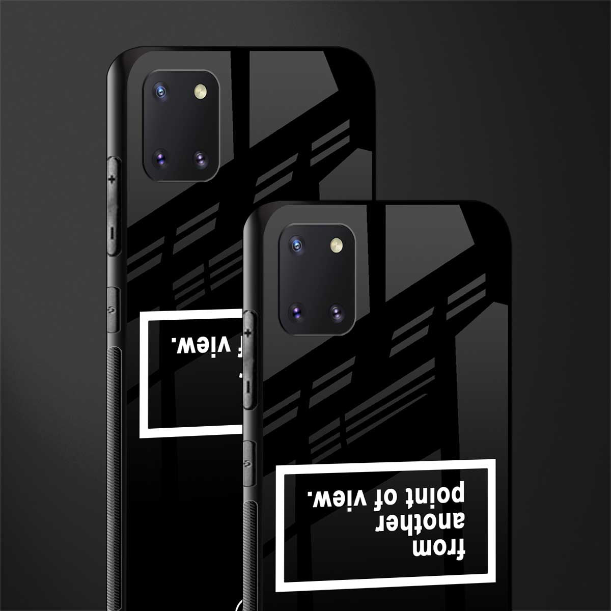 point of view black edition glass case for samsung a81 image-2