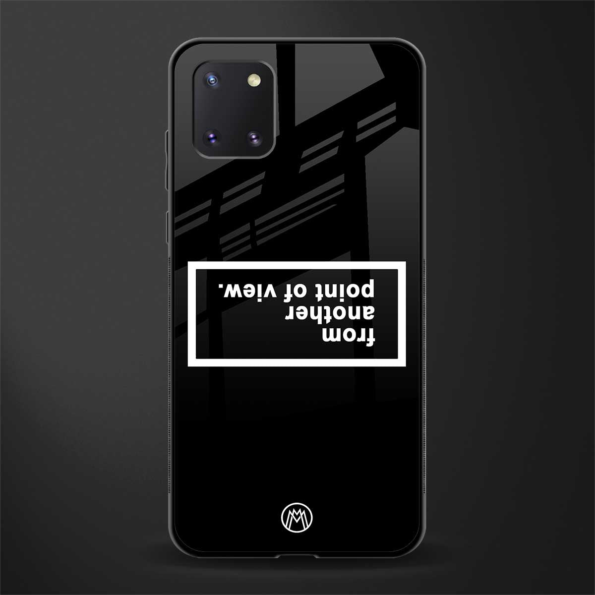 point of view black edition glass case for samsung a81 image
