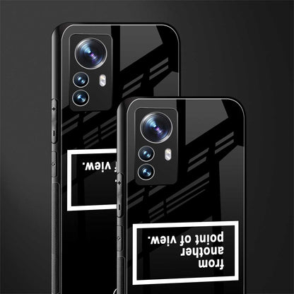 point of view black edition back phone cover | glass case for xiaomi 12 pro