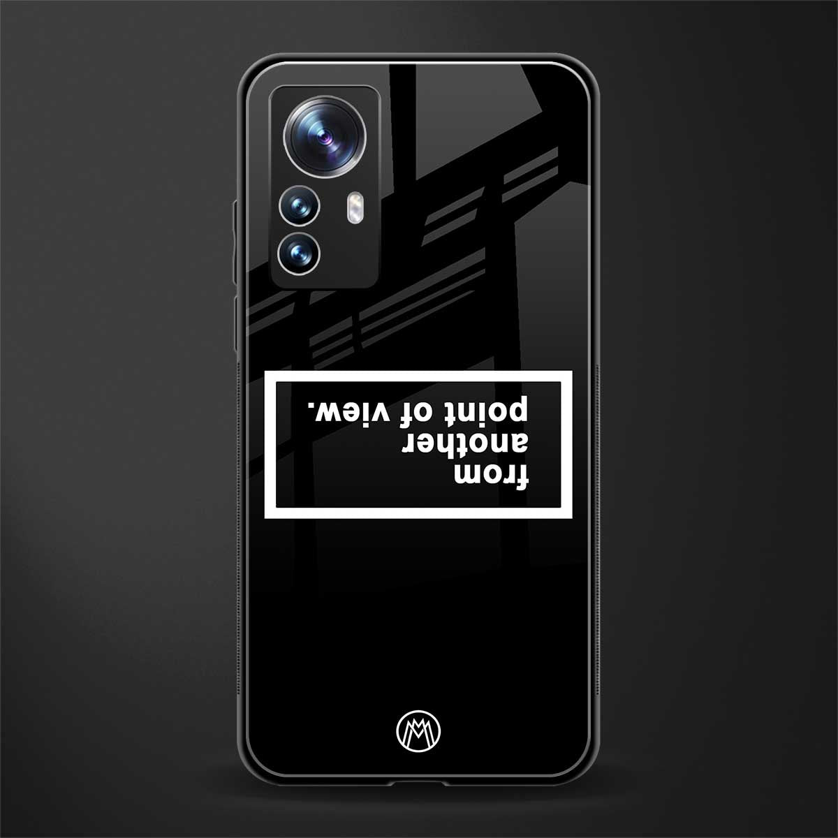 point of view black edition back phone cover | glass case for xiaomi 12 pro