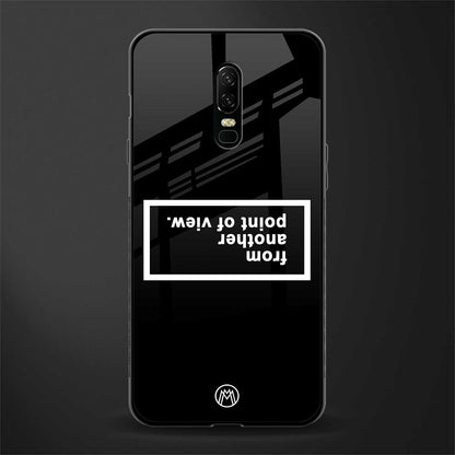 point of view black edition glass case for oneplus 6 image
