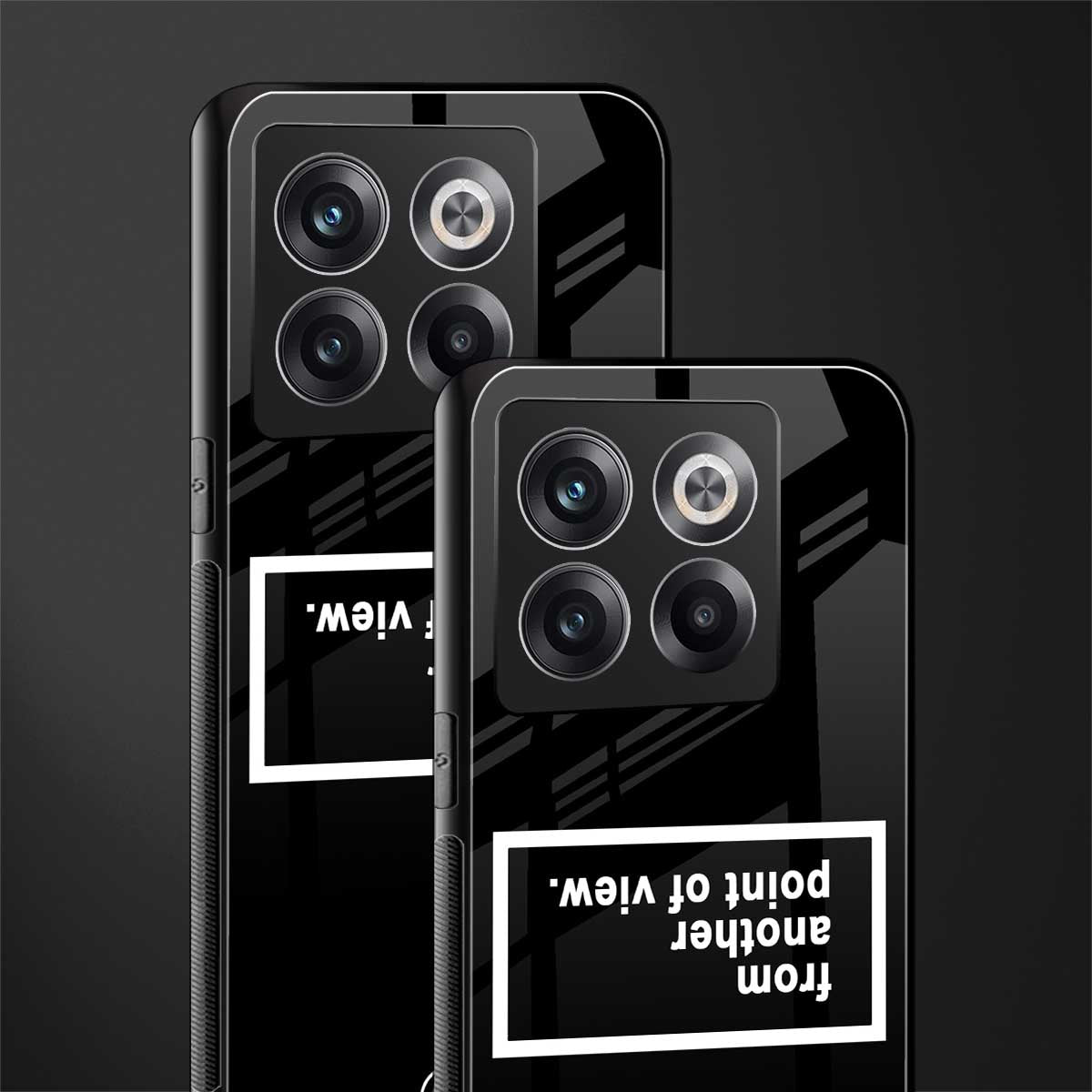 point of view black edition back phone cover | glass case for oneplus 10t