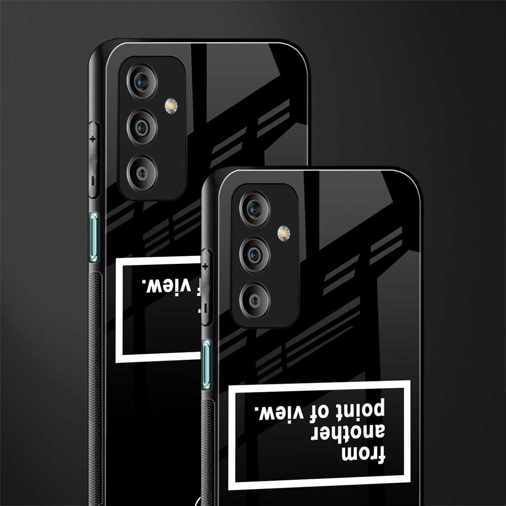 point of view black edition back phone cover | glass case for samsung galaxy f23 5g