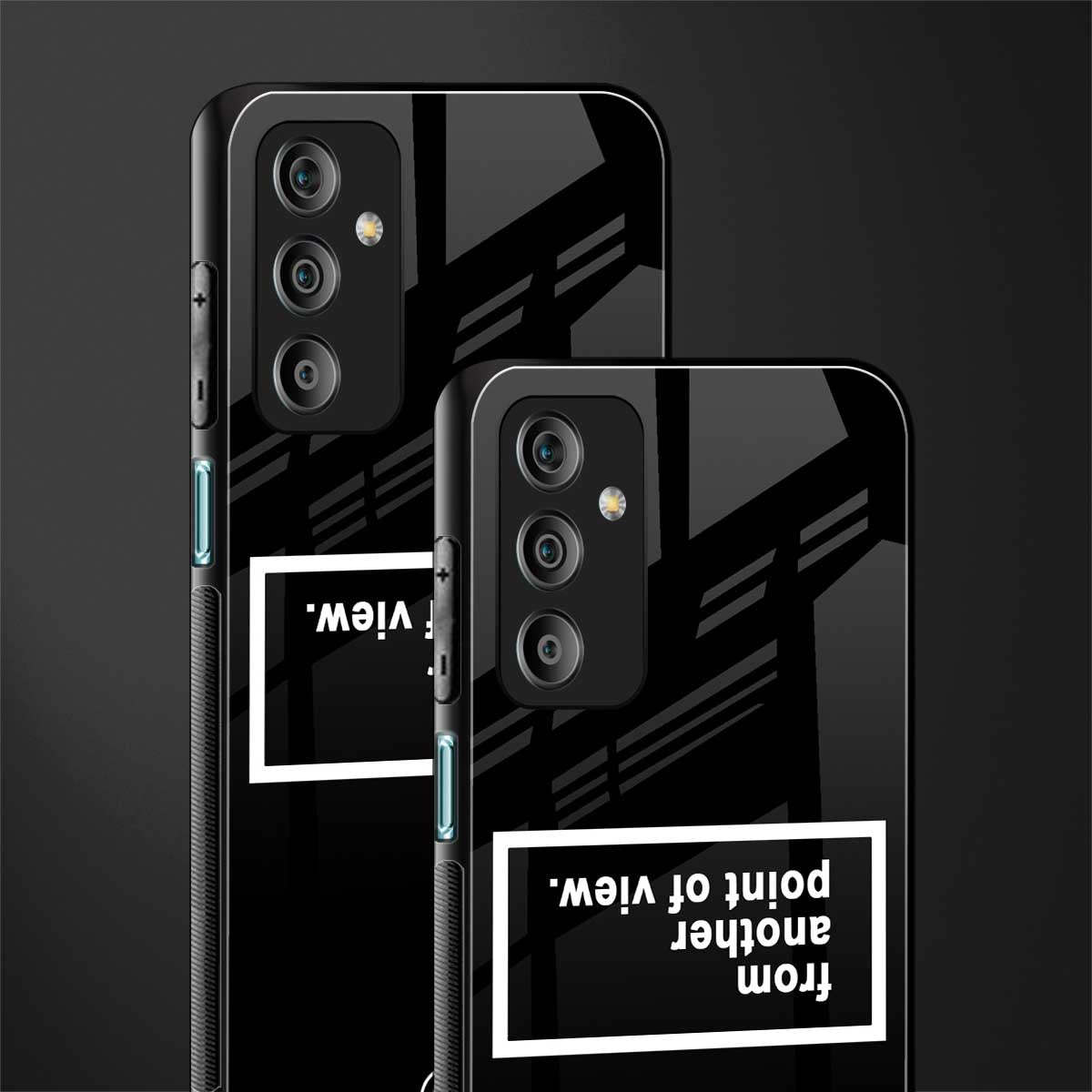 point of view black edition back phone cover | glass case for samsung galaxy f23 5g