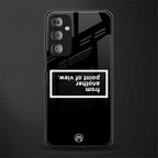 point of view black edition back phone cover | glass case for samsung galaxy f23 5g