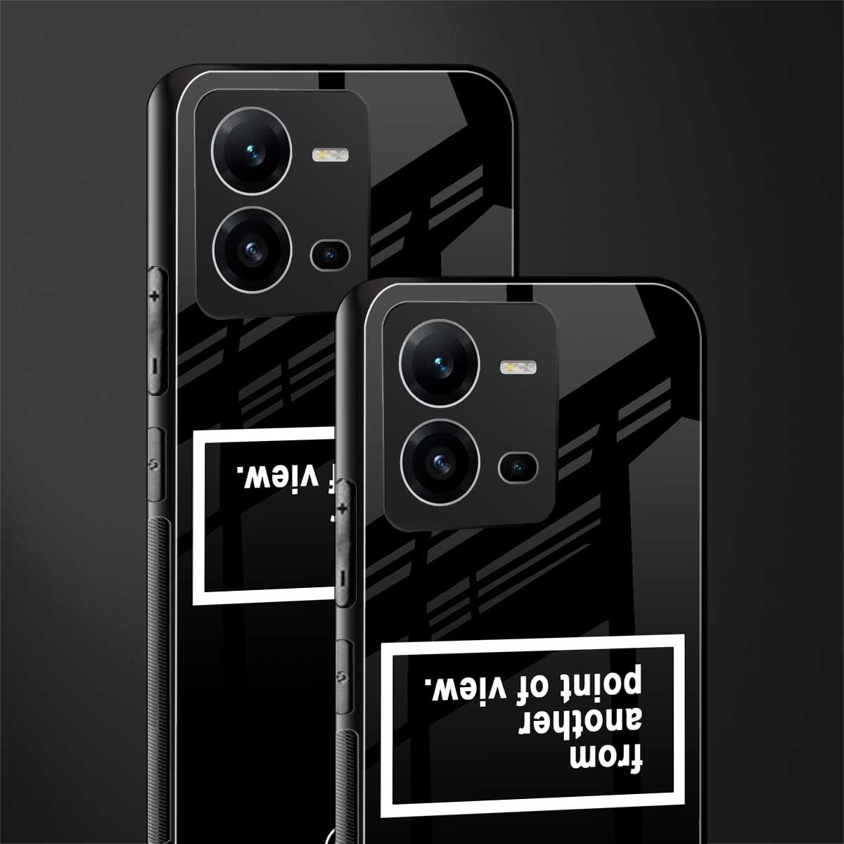 point of view black edition back phone cover | glass case for vivo v25-5g