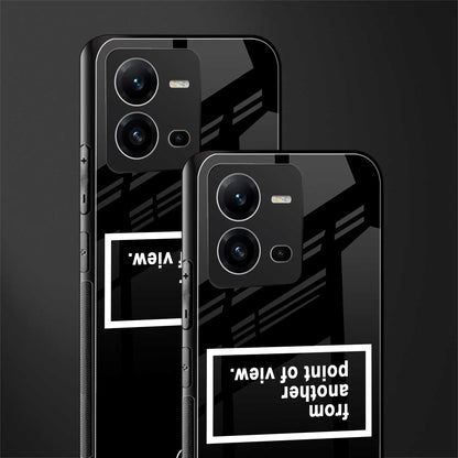 point of view black edition back phone cover | glass case for vivo v25-5g