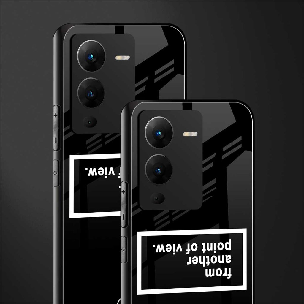 point of view black edition back phone cover | glass case for vivo v25 pro 5g