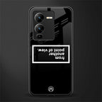 point of view black edition back phone cover | glass case for vivo v25 pro 5g