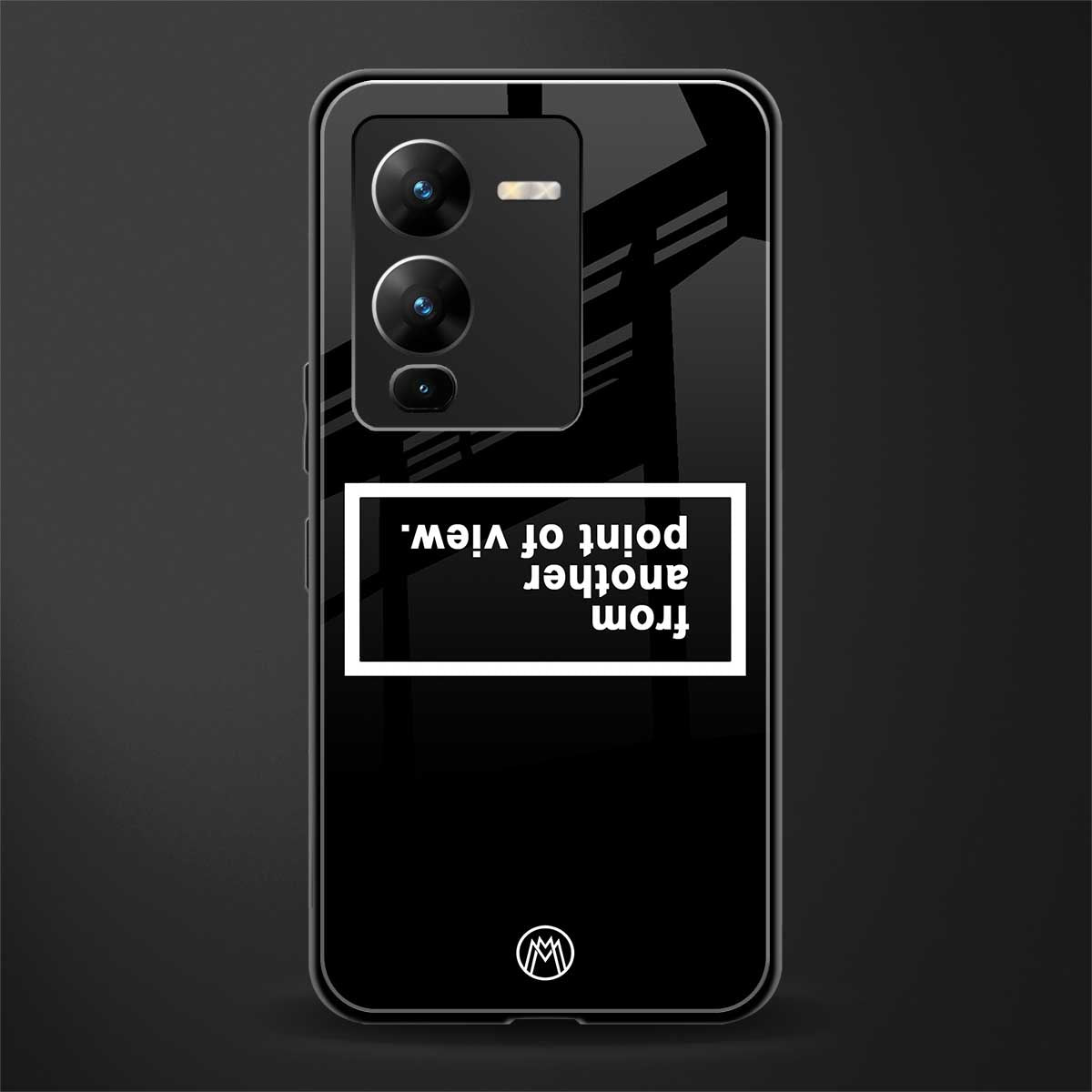 point of view black edition back phone cover | glass case for vivo v25 pro 5g