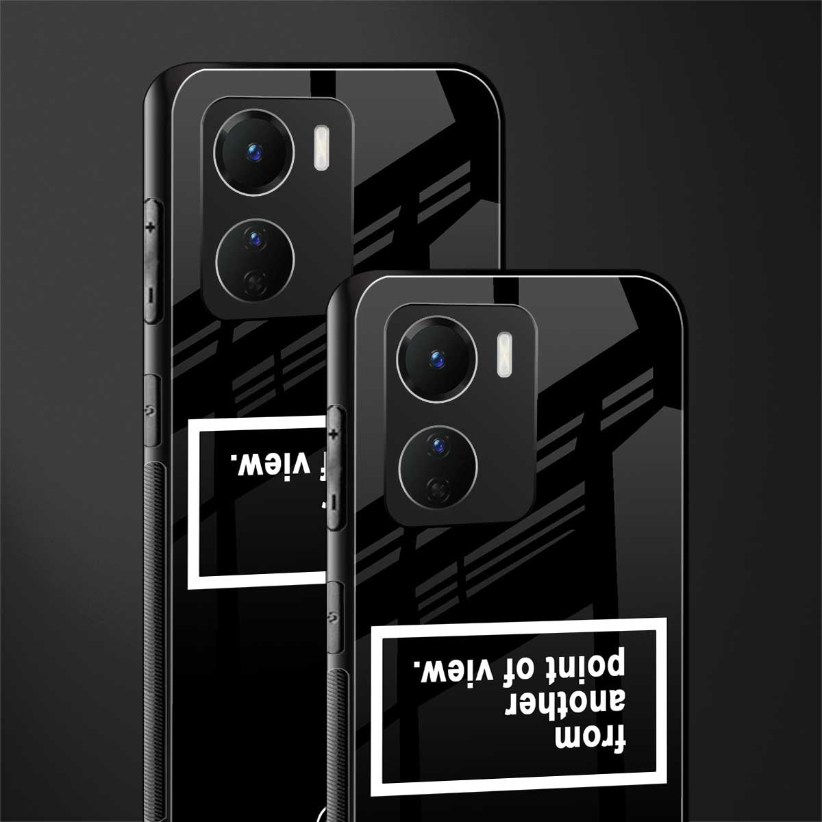 point of view black edition back phone cover | glass case for vivo y16
