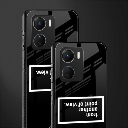 point of view black edition back phone cover | glass case for vivo y16