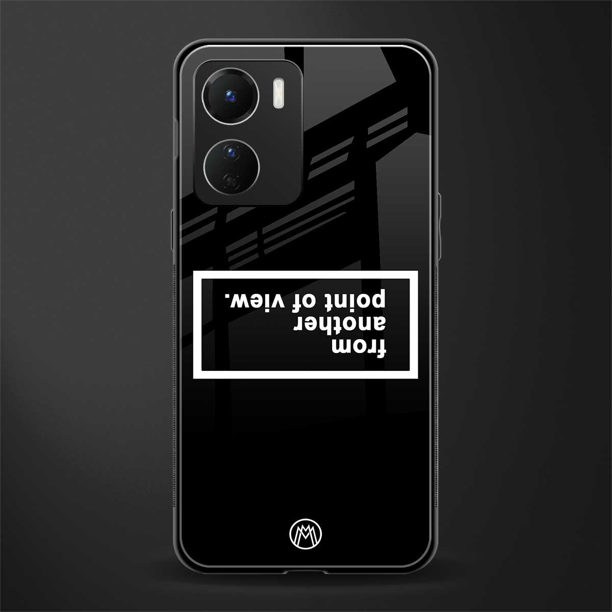 point of view black edition back phone cover | glass case for vivo y16
