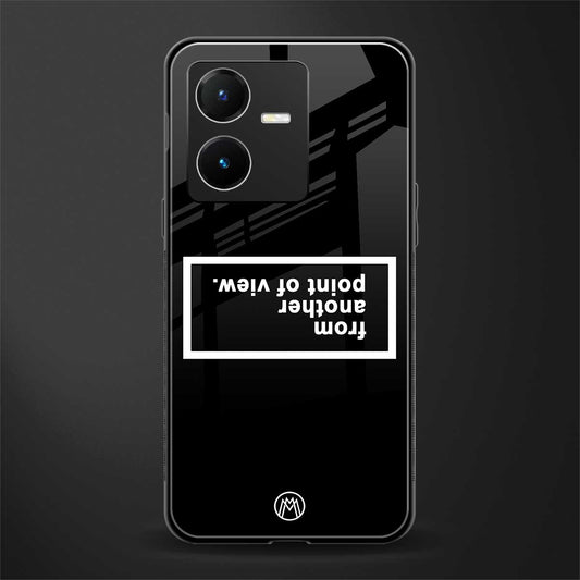 point of view black edition back phone cover | glass case for vivo y22