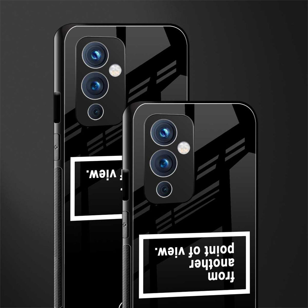 point of view black edition back phone cover | glass case for oneplus 9