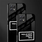 point of view black edition back phone cover | glass case for samsung galaxy f42