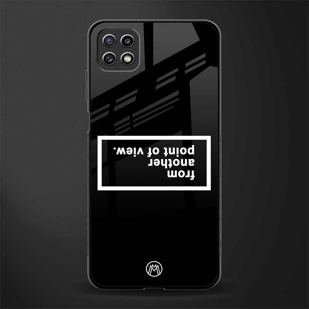 point of view black edition back phone cover | glass case for samsung galaxy f42