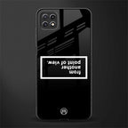 point of view black edition back phone cover | glass case for samsung galaxy f42