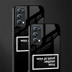 point of view black edition back phone cover | glass case for oppo reno 5