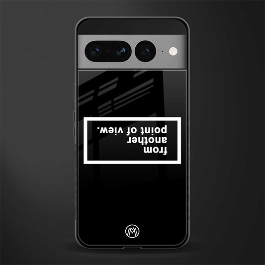 point of view black edition back phone cover | glass case for google pixel 7 pro