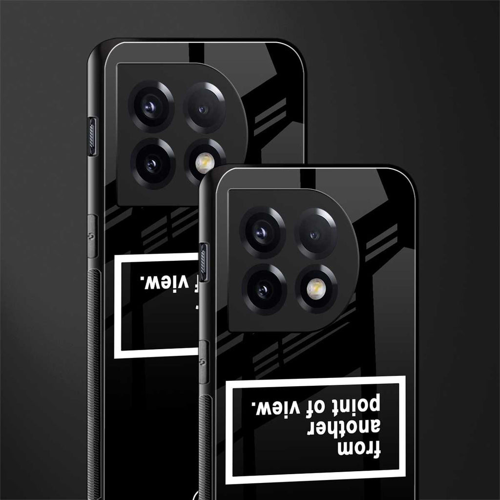 point of view black edition back phone cover | glass case for oneplus 11