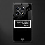 point of view black edition back phone cover | glass case for oneplus 11