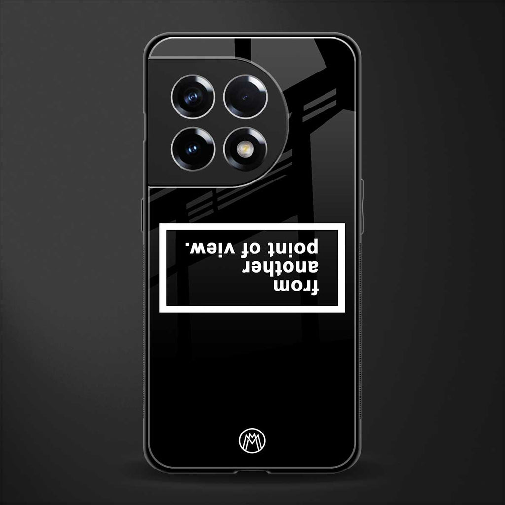 point of view black edition back phone cover | glass case for oneplus 11r