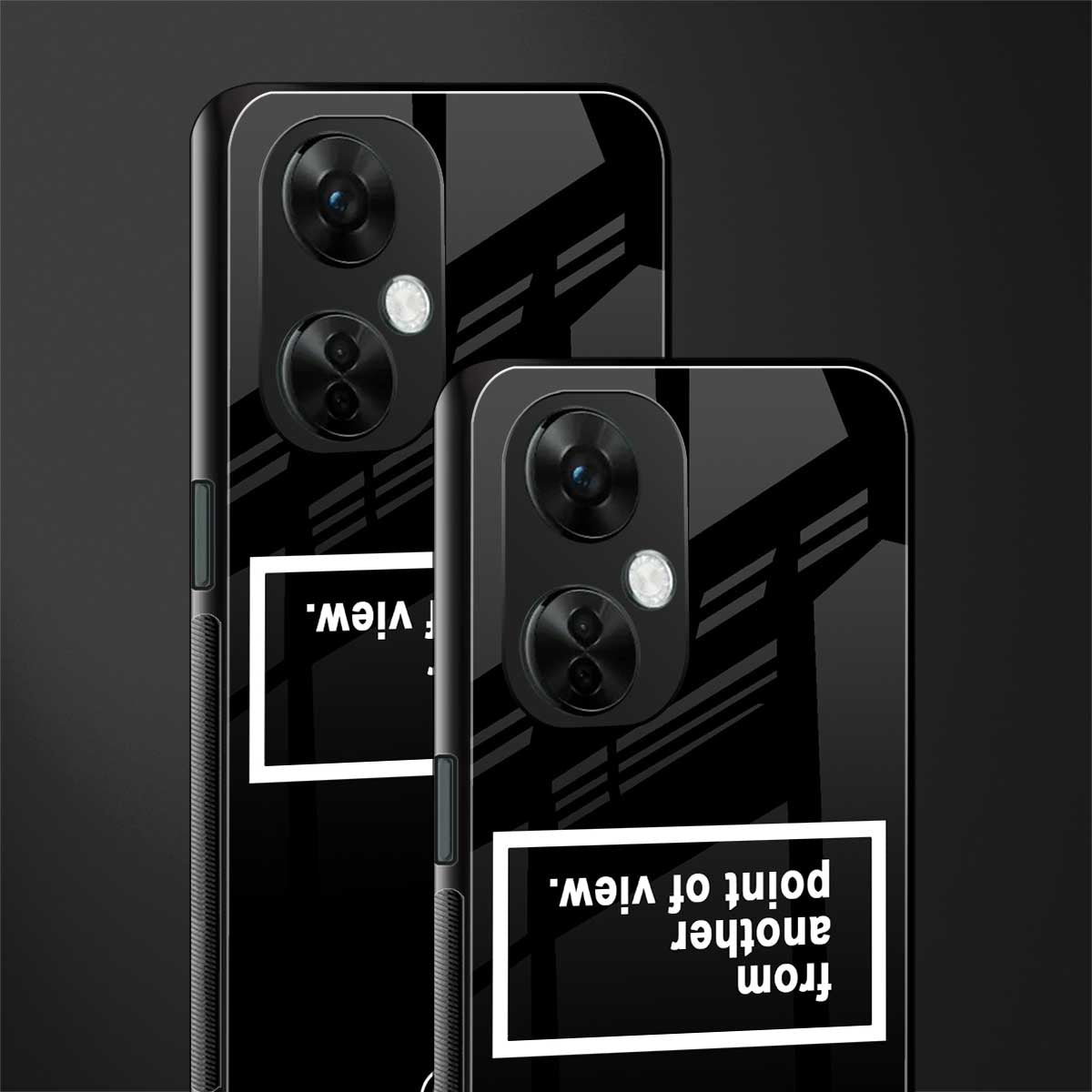 point of view black edition back phone cover | glass case for oneplus nord ce 3 lite