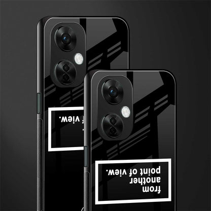 point of view black edition back phone cover | glass case for oneplus nord ce 3 lite