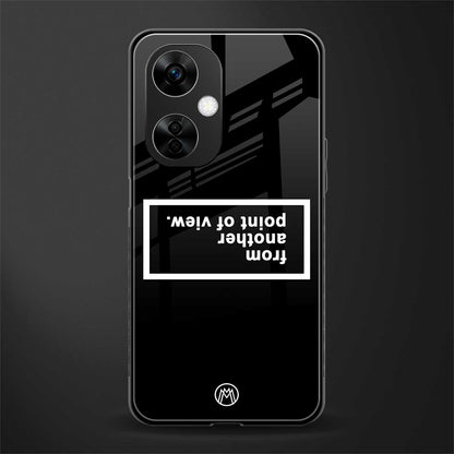 point of view black edition back phone cover | glass case for oneplus nord ce 3 lite