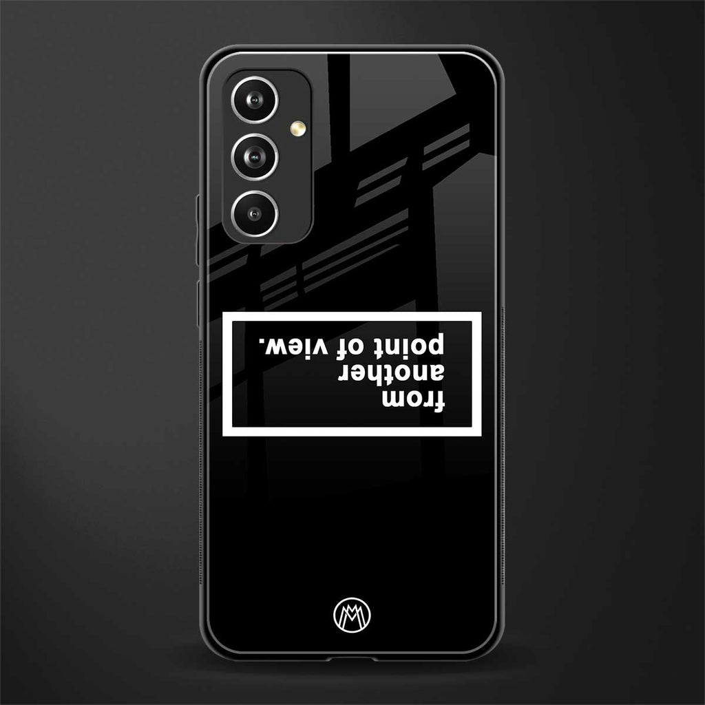 point of view black edition back phone cover | glass case for samsung galaxy a54 5g