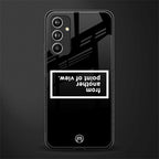point of view black edition back phone cover | glass case for samsung galaxy a54 5g