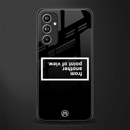 point of view black edition back phone cover | glass case for samsung galaxy a54 5g