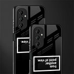 point of view black edition back phone cover | glass case for samsung galaxy a14 5g