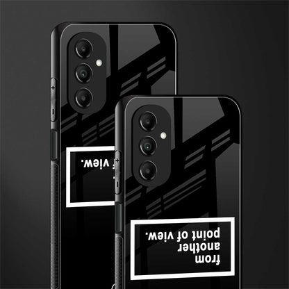point of view black edition back phone cover | glass case for samsung galaxy a14 5g