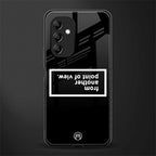 point of view black edition back phone cover | glass case for samsung galaxy a14 5g